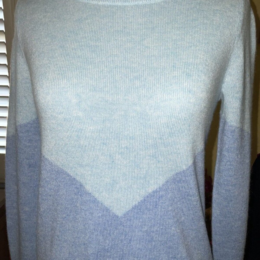 Lilly Pulitzer NWT Brigitte Cashmere Sweater Heathered Bennett Blue Size XXS - Picture 8 of 9